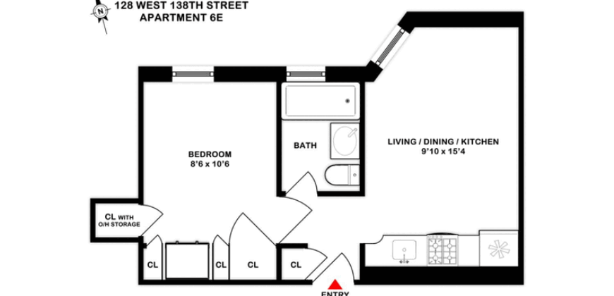 Apartamento de 1 Quarto à Venda em 128 West 138th Street – Manhattan, Nova Iorque